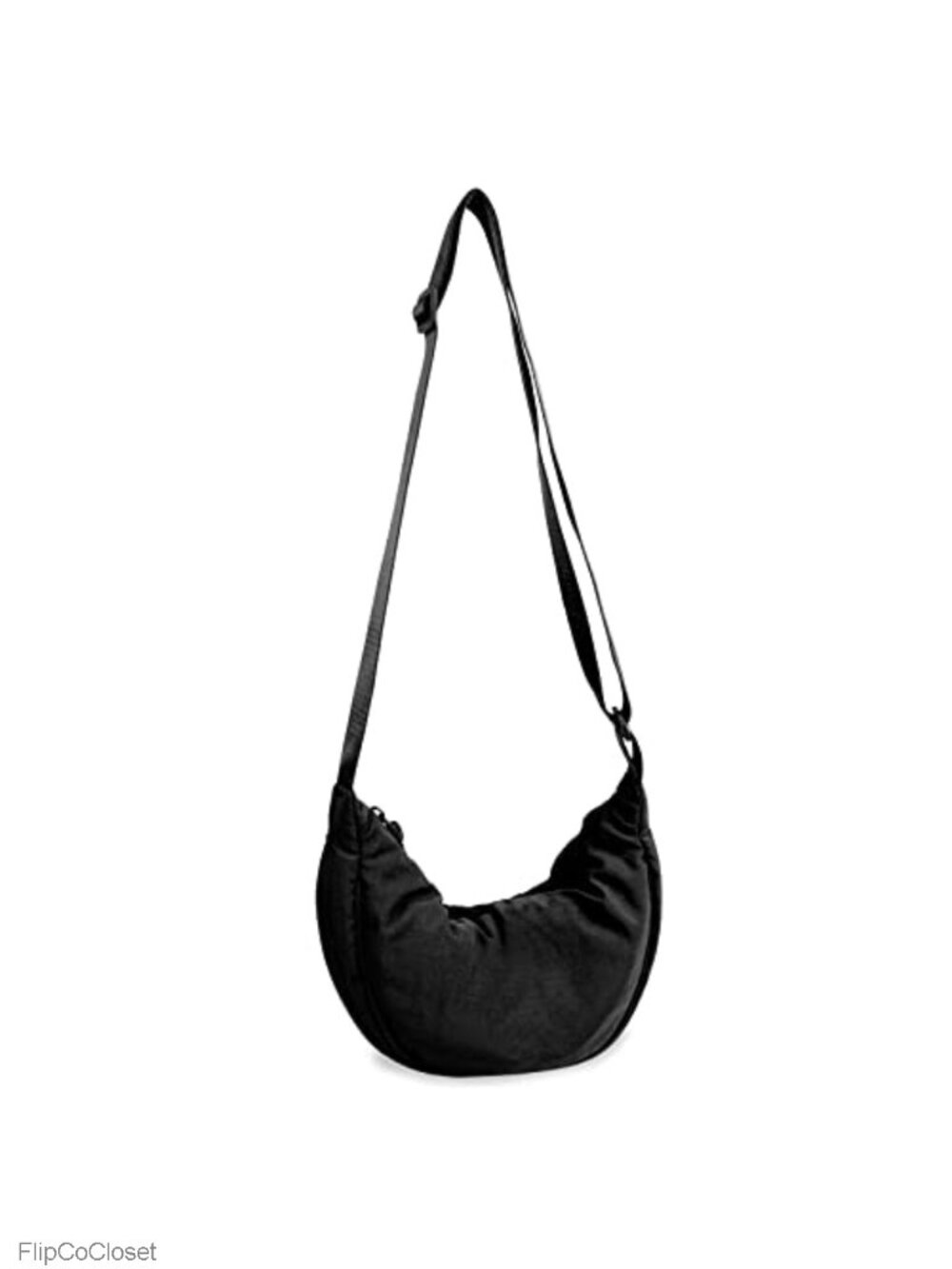 Nylon Crescent Crossbody Bag Small Travel Sling Hobo Purse